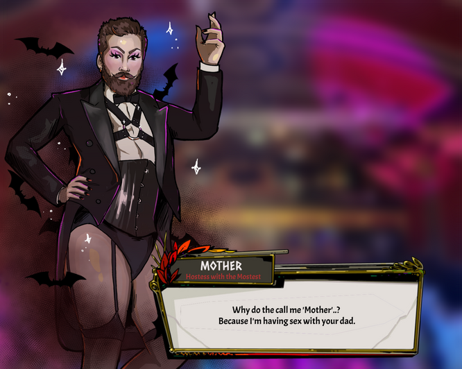 mother (mother, hades style study) | digital sketch - (2024)