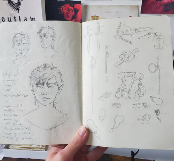 character design experiments ( part 1. ) - sketchbook work | pencil - (2022)