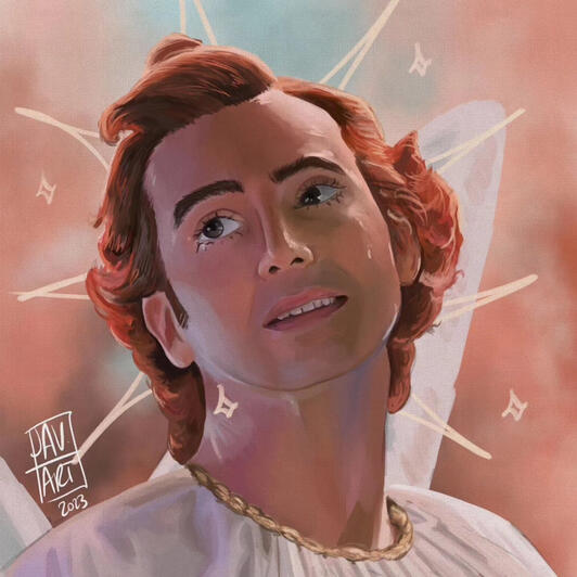crowley - good omens | digital painting - (2023)