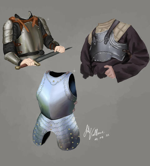 armour studies | digital sketch - (2022)