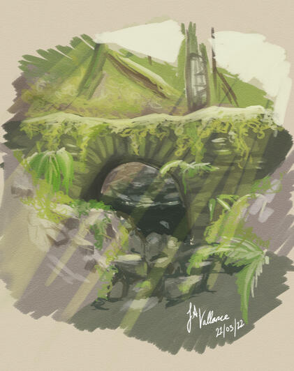 landscape study | digital sketch - (2022)
